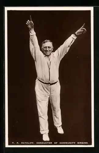 AK T. P. Ratcliff, Conductor of Community Singing