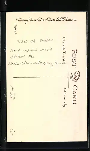 AK T. P. Ratcliff, Conductor of Community Singing