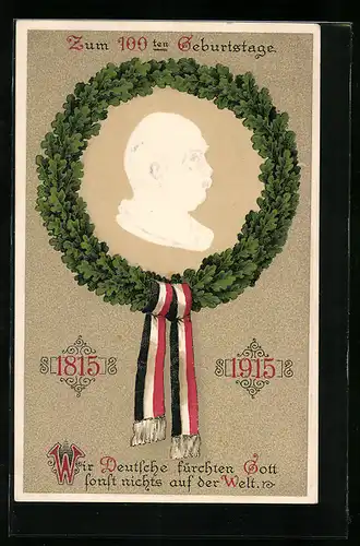AK Zum 100ten Geburtstag von Bismarck