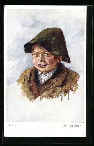 Künstler-AK Schauspieler der Junge Hansi mit Mütze