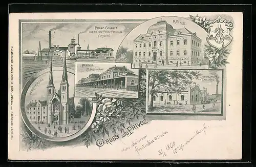 AK Privoz, Franz-Schacht, Zinkwalzwerk von Tlach und Keil