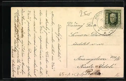 AK Brodek u Prerova, Nadrazi, Sokolovna, Mestanska skola chlapecká a divci