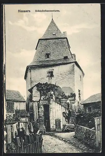 AK Simmern, Anblick des Schinderhannesturms