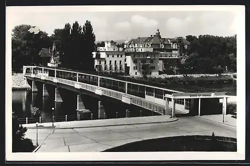 AK Piestany, Blick auf Brücken kolonade