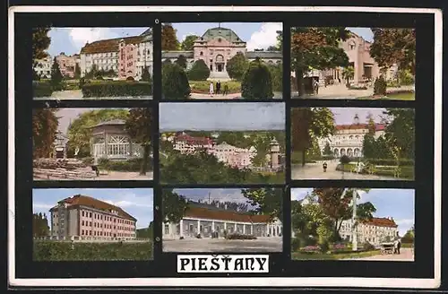 AK Piestany, Gebäudeansicht, Pavillon, Ortspartie