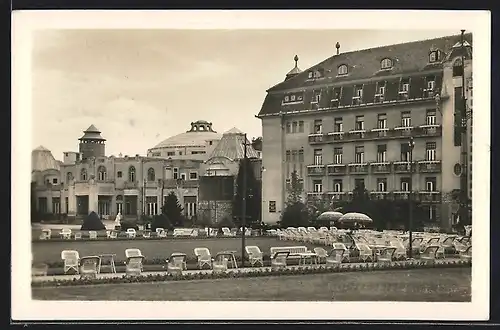 AK Piestany, Blick auf ein Kurhaus