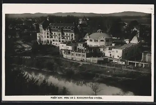 AK Piestany, Panorama vom Radiumberg