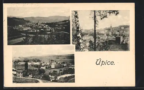 AK Úpice, Panorama