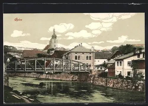 AK Úpice, Panorama