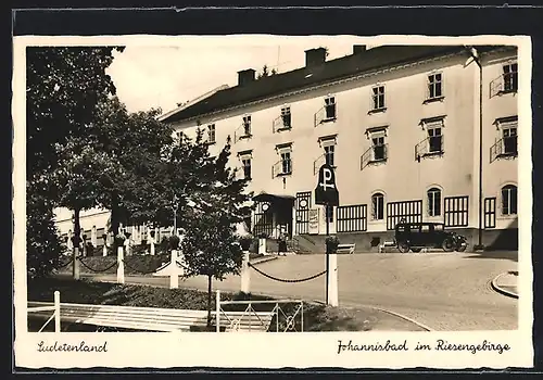 AK Johannisbad / Janske Lazne, vor den Thermal-Bädern