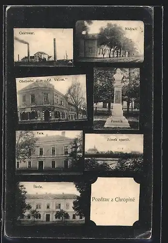 AK Chropyne, Zámek spartii, Skola, Fara