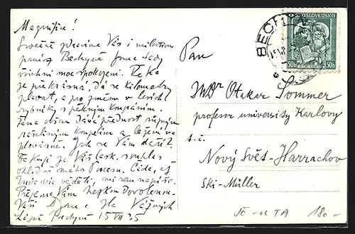 AK Bechyne, Most, Ansicht der Brücke