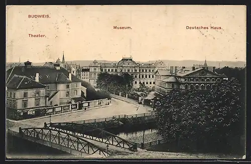AK Budweis, Theater, Museum und Deutsches Haus