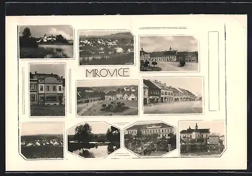 AK Mirovice, Námestí, Pomník, Kostel