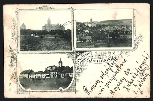 AK Jistebnice, Zamek, Namesti, Panorama