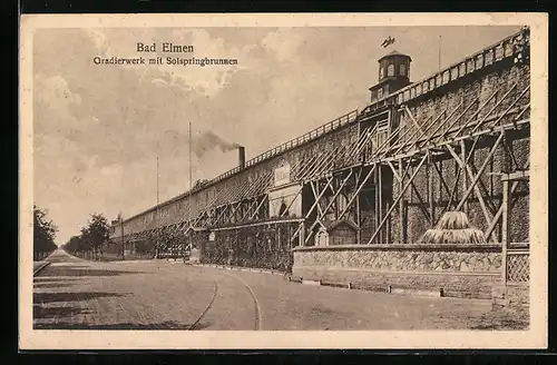 AK Bad Elmen, Gradierwerk mit Solspringbrunnen