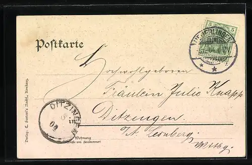 AK Konstanz, Teilansicht mit Rheinbrücke