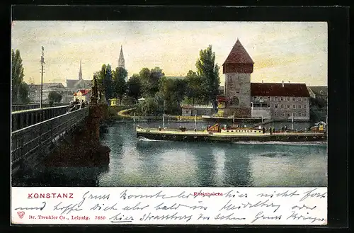 AK Konstanz, Rheinbrücke