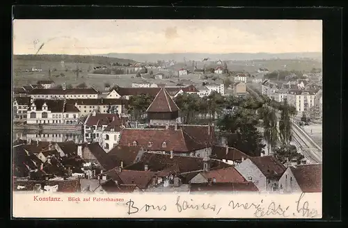 AK Konstanz, Blick auf Petershausen