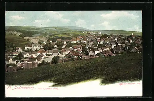 AK St. Andreasberg i. Harz, Ortsansicht mit Umgebung