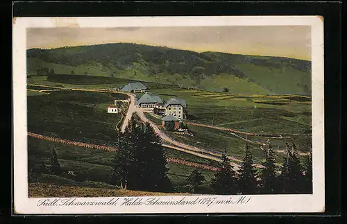 AK Halde-Schauinsland /Südl. Schwarzwald, Ortsansicht mit Landschaft