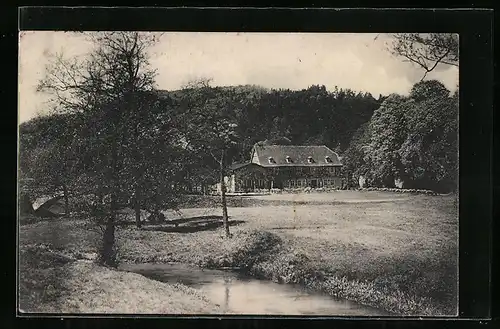 AK Ballenstedt /Harz, Selkemühle, Hotel Burg Anhalt, Bes. Fr. Böcker