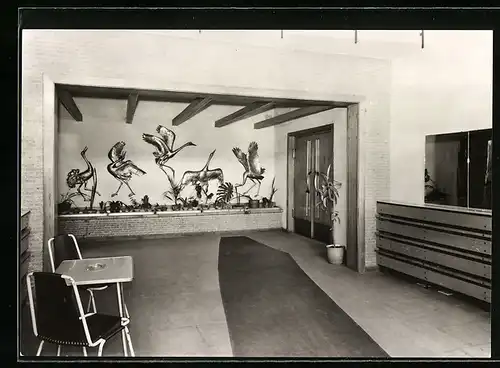 AK Bergen /Rügen, HO-Rugard-Gaststätte, Empfangshalle