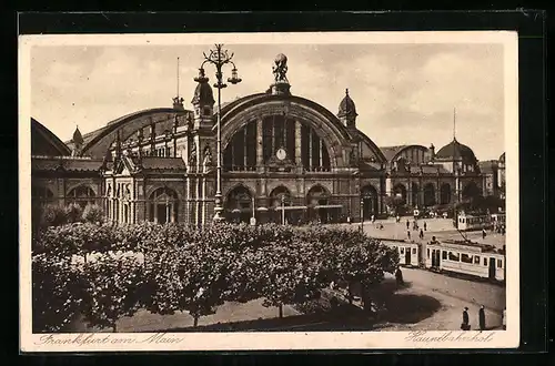 AK Frankfurt, Hauptbahnhof, Strassenbahn