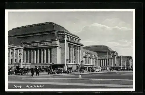 AK Leipzig, Partie am Hauptbahnhof