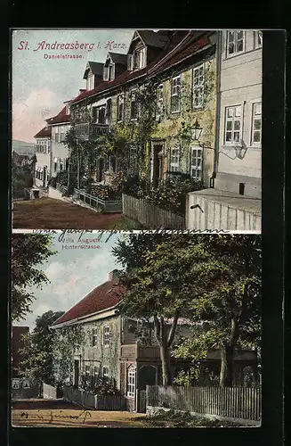 AK St. Andreasberg i. Harz, Danielstrasse, Villa Auguste an der Hinterstrasse