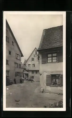 AK Messkirch, An der Grabenstrasse mit Kindern