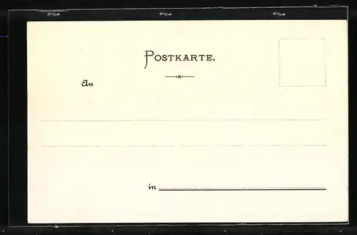 Lithographie Mainz, Handelskähne am Ufer