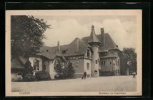 AK Crefeld, Kurhaus im Stadtwald