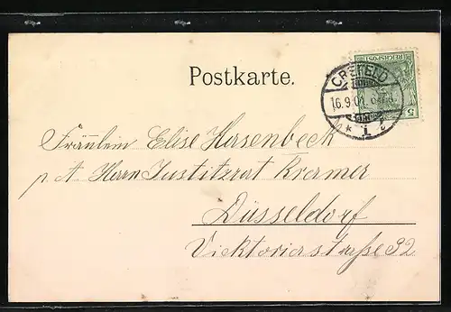 AK Crefeld, Ostwall am Nordwall