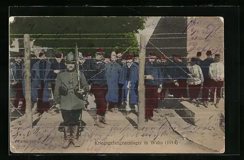 AK Köln-Wahn, Das Kriegsgefangenenlager in Wahn 1914