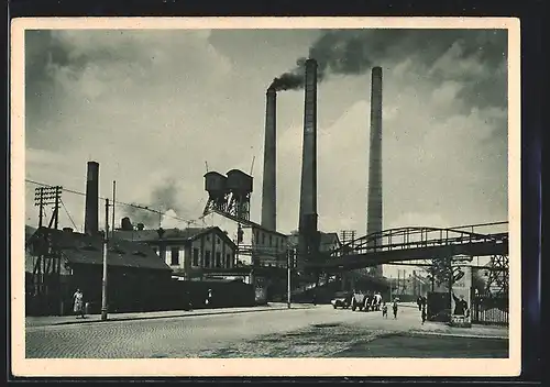 AK Zwickau i. Sa., Vertrauensschacht des Erzgebirgischen Steinkohlenbauvereins der Parkanlagen-Industrie