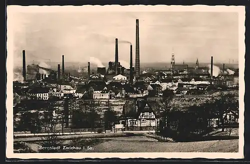 AK Zwickau i. Sa., Blick auf die Stadt