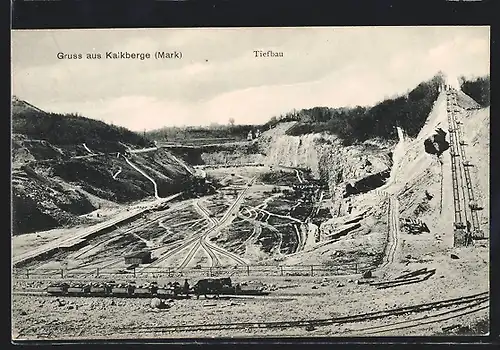 AK Kalkberge /Mark, Tiefbau, Steinbruch