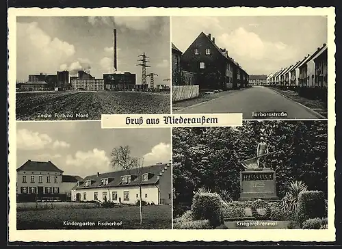 AK Niederaussem, Zeche Fortuna Nord, Kindergarten Fischerhof, Barbarastrasse