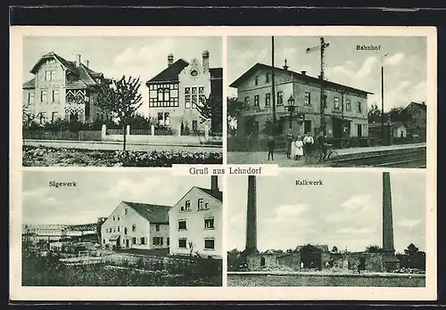 AK Lehndorf, Sägewerk, Kalkwerk, Bahnhof