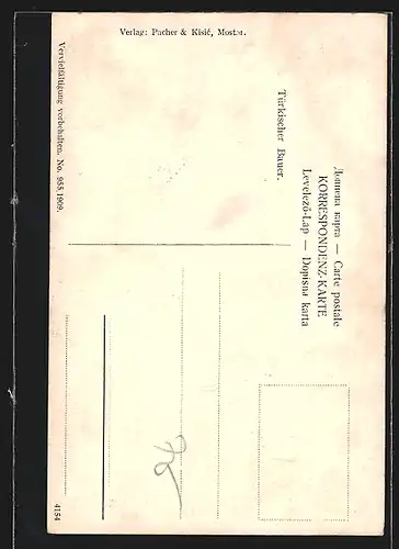 AK Türkischer Bauer im weissen Hemd mit Turban