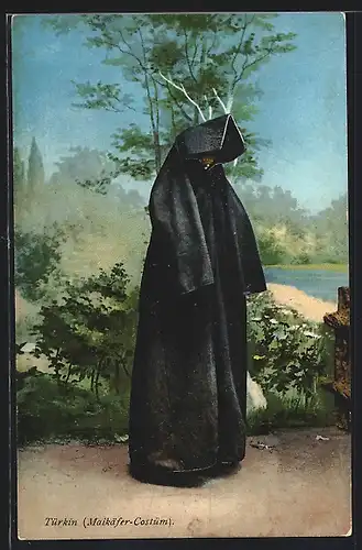 AK Türkin in Maikäfer-Kostüm, Tracht