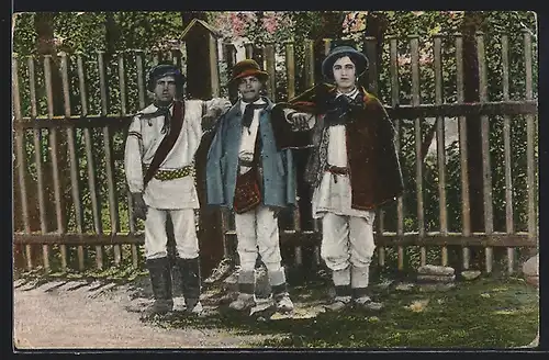 AK Gruss von den Karpaten, Ruthenische Volkstracht