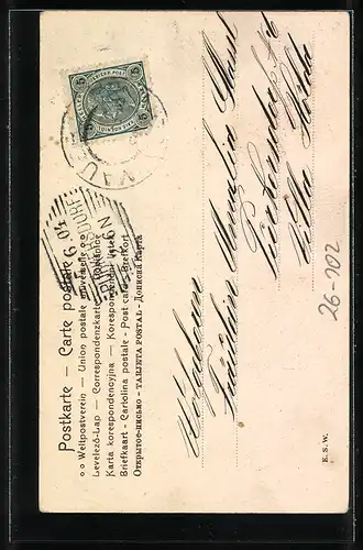 Künstler-AK Charles Scolik: Pärchen sitzt in eleganter Kleidung im Garten