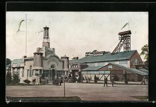 AK Zwickau, Gewerbe- und Industrieausstellung 1906, Pavillon Friemann & Wolf mit Bergbauhalle