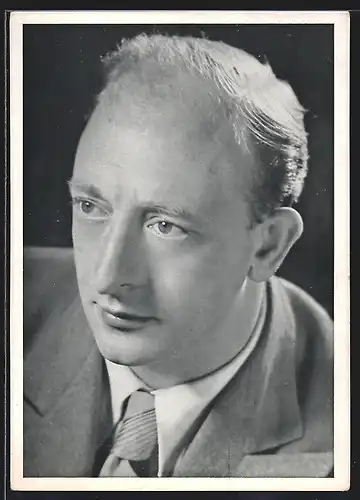 AK Opernsänger Max Loy im Anzug