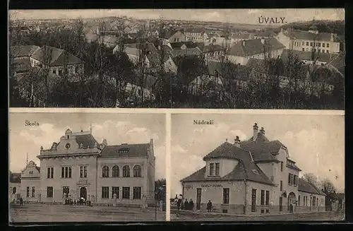 AK Úvaly, Skola, Nadrazi