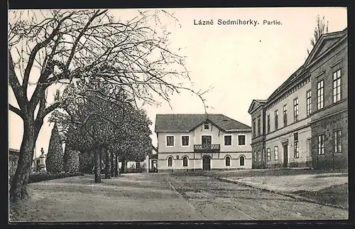 AK Lazne Sedmihorky, Partie aus der Ortschaft