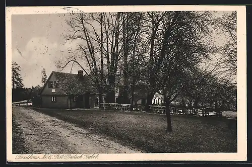 AK Deutsch Gabel, Blick auf das Forsthaus Nr. 6