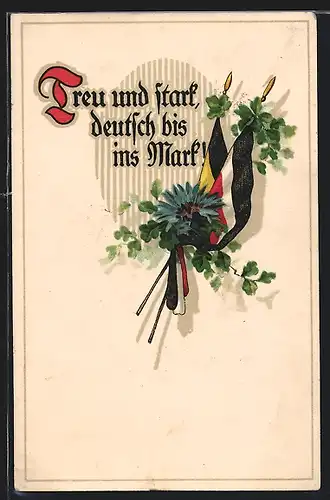 AK Treu und stark, deutsch bis ins Mark, Zweibund